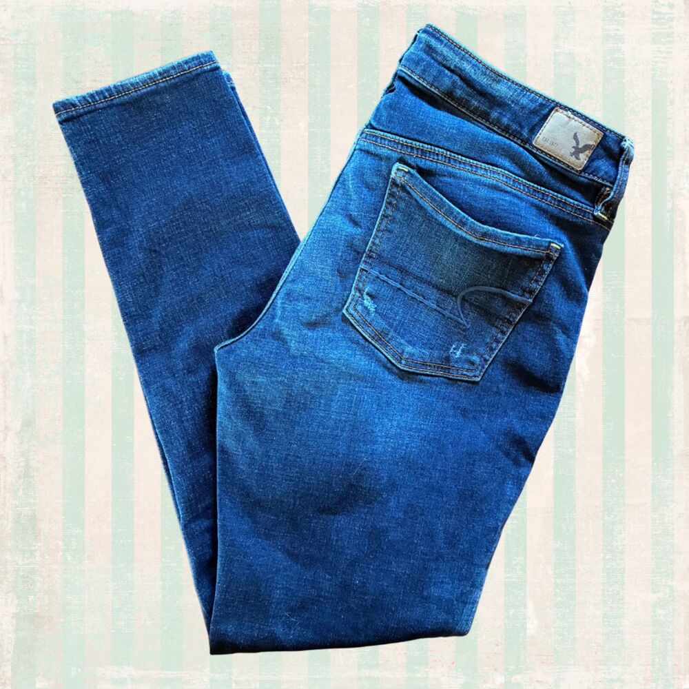 American Eagle Jeans Women's Distressed Jeggings Size 10